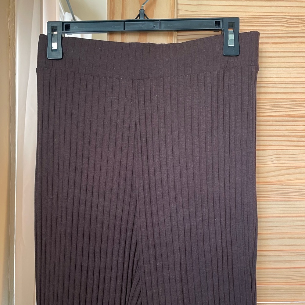 H&M Brown Stretch Flare Pant Small - Picture 2 of 3